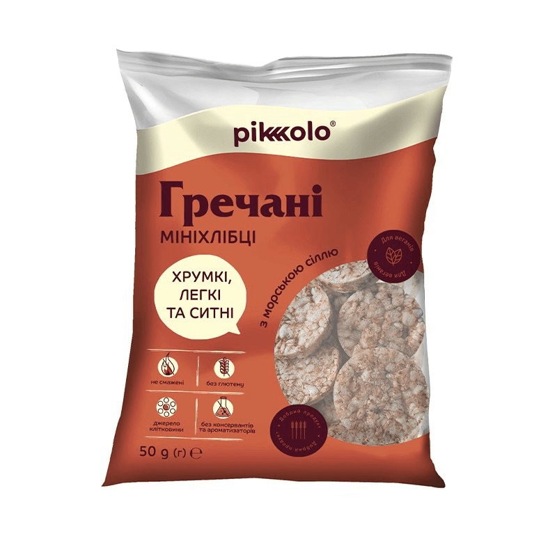 Buckwheat Mini Crispbreads with Sea Salt, 50g 1