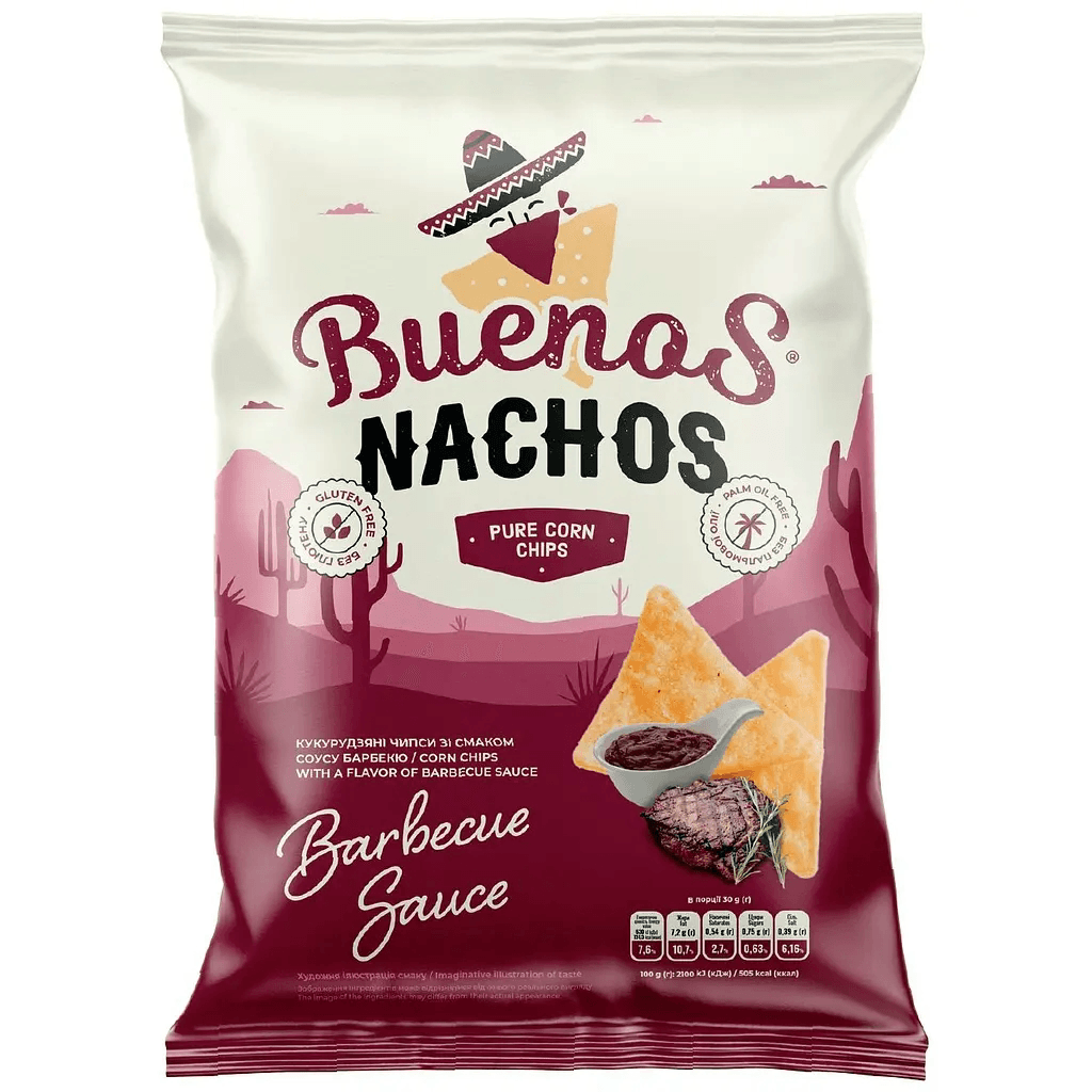Corn Chips BBQ Sauce Flavor, 90g 1